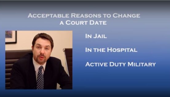 Changing a Court Date